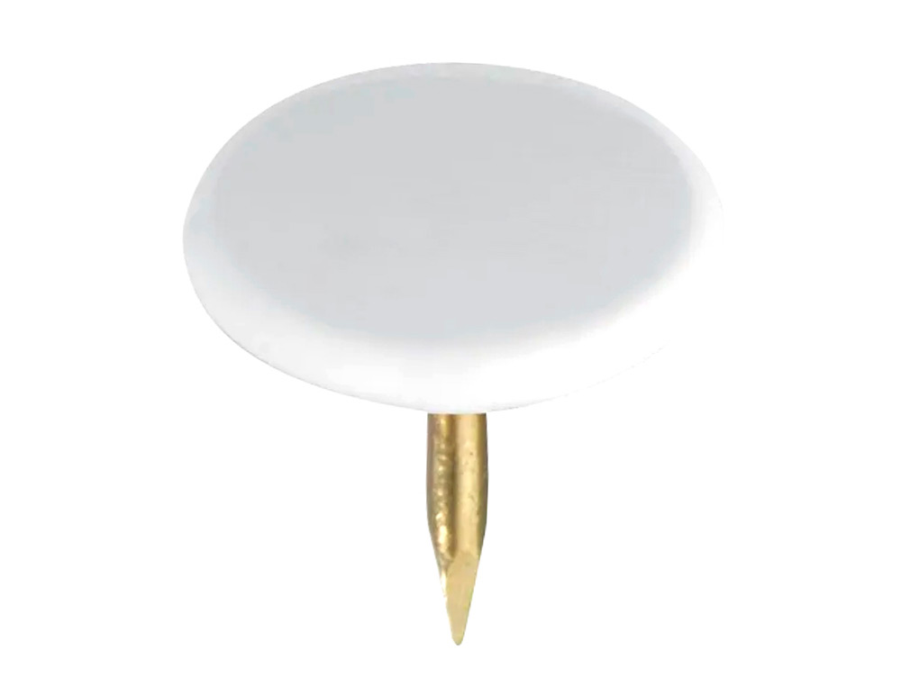 CHINCHETA LISMANIA OFFICE COLOR BLANCO CAJA DE 100 UNIDADES