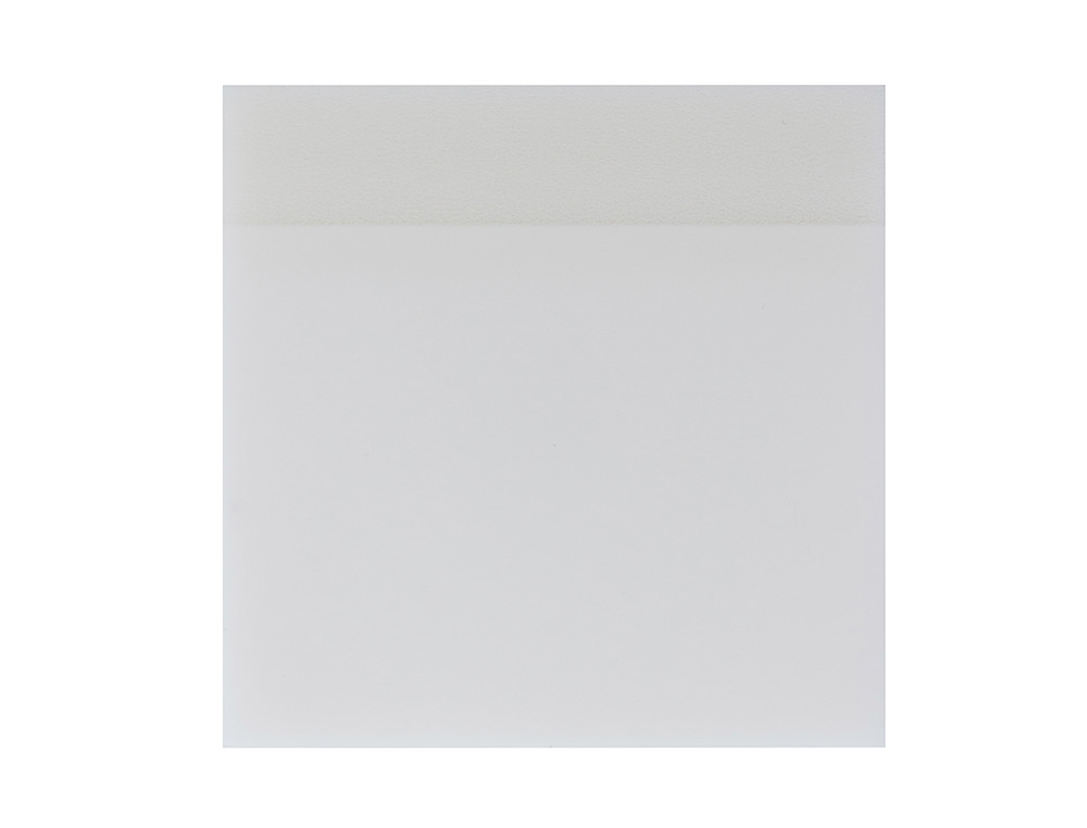 BLOC DE NOTAS ADHESIVAS QUITA Y PON Q-CONNECT 76X76 MM REMOVIBLE PLASTICO TRANSLUCIDO BLANCO 50 HOJAS