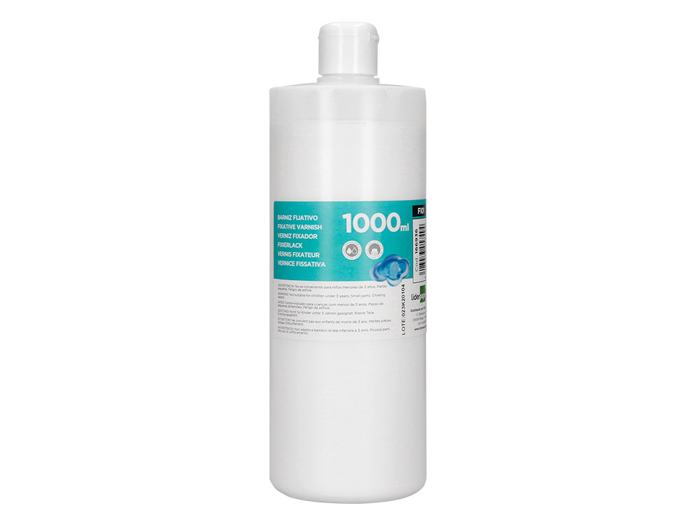 BARNIZ FIJATIVO LIDERPAPEL ACABADO BRILLANTE BOTE DE 1000 ML