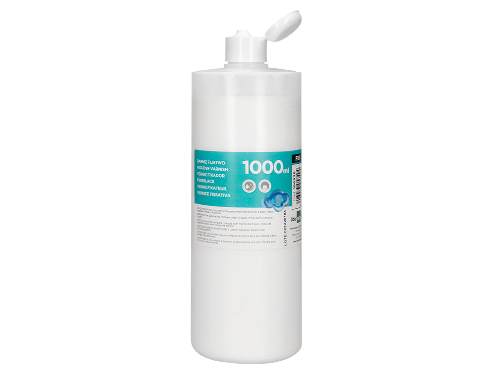 BARNIZ FIJATIVO LIDERPAPEL ACABADO BRILLANTE BOTE DE 1000 ML