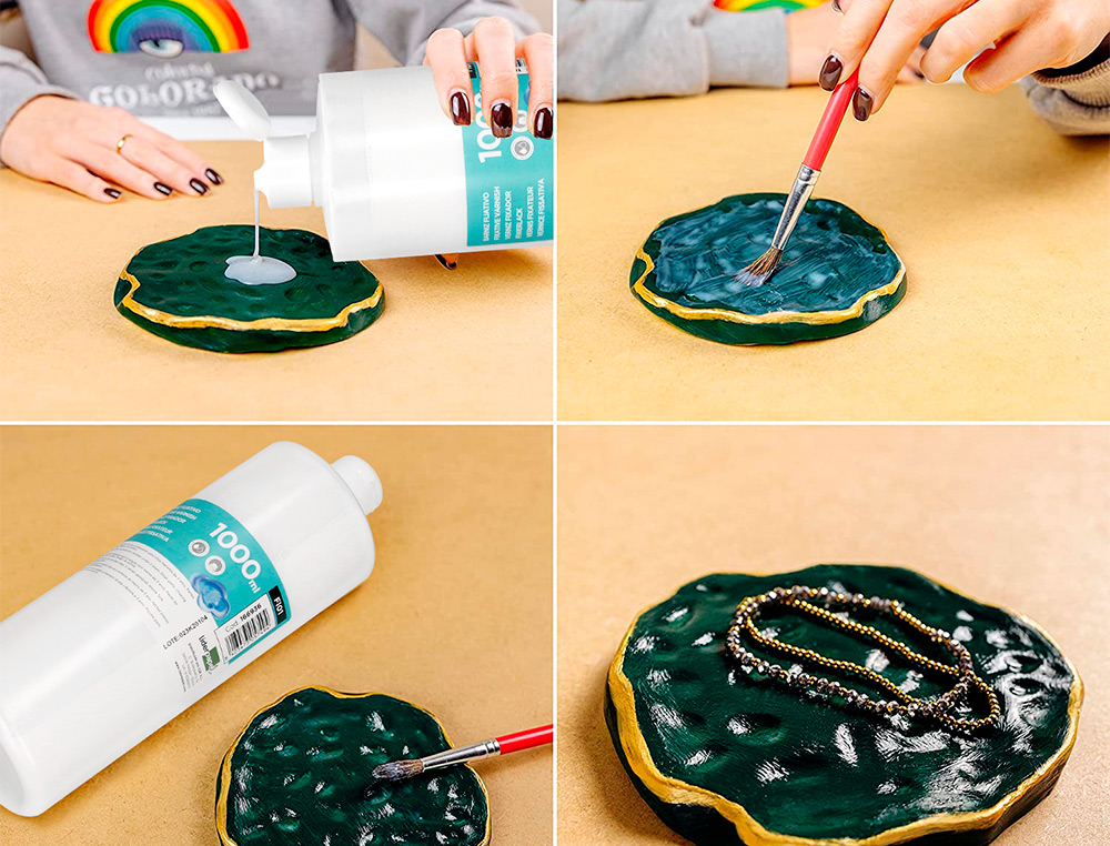 BARNIZ FIJATIVO LIDERPAPEL ACABADO BRILLANTE BOTE DE 1000 ML
