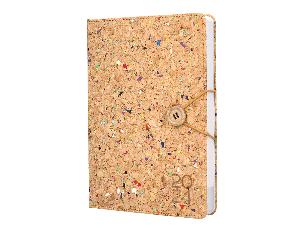 AGENDA ENCUADERNADA MILOS LIDERPAPEL A5 2024 DIA PAGINA MULTICOLOR PAPEL 70 GR
