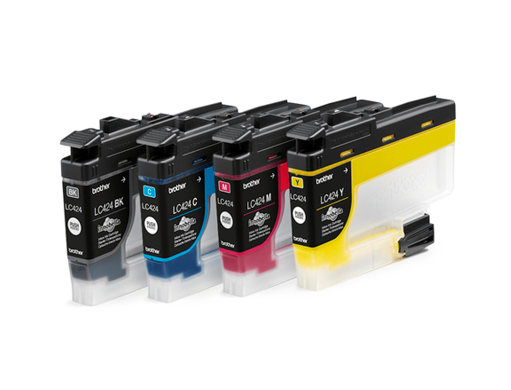 INK-JET BROTHER LC424VAL DCP-J1200W PACK 4 COLORES NEGRO / AMARILLO / CIAN / MAGENTA 750 HOJAS