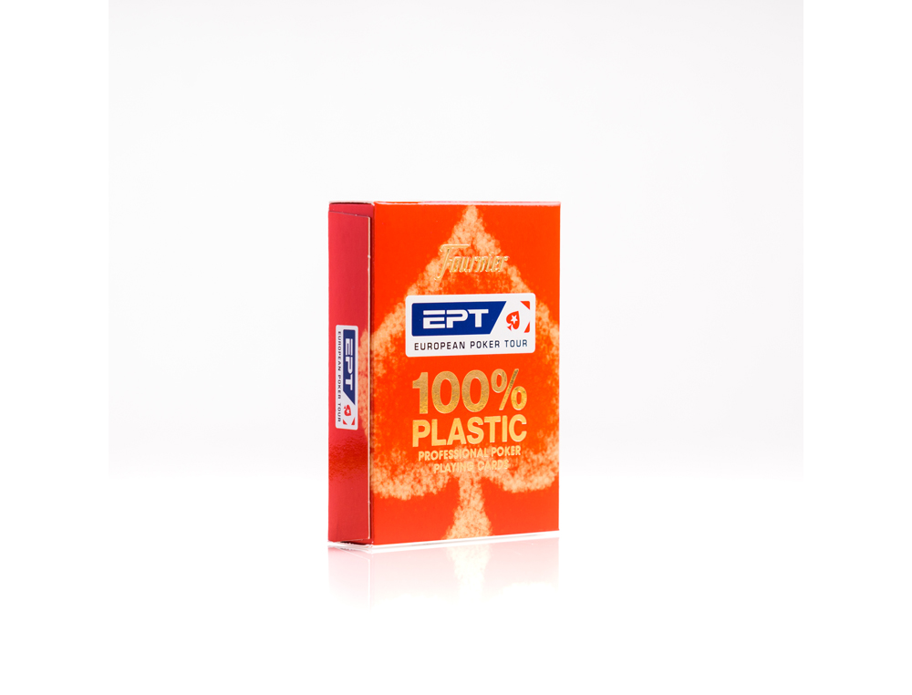 BARAJA FOURNIER POKER INGLES PLASTICO EUROPEAN POKER TOUR INDICE GIGANTE