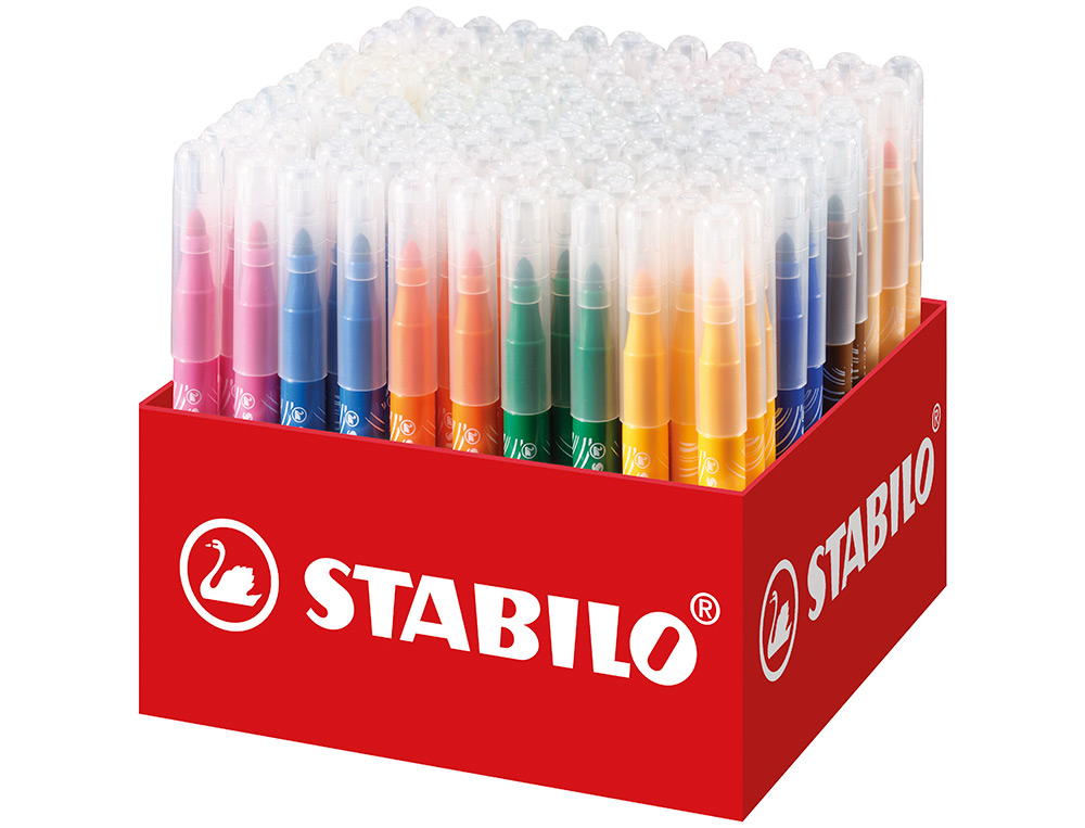 ROTULADOR STABILO POWER MAX SCHOOL PACK DE 140 UNIDADES SURTIDAS 16 COLORES