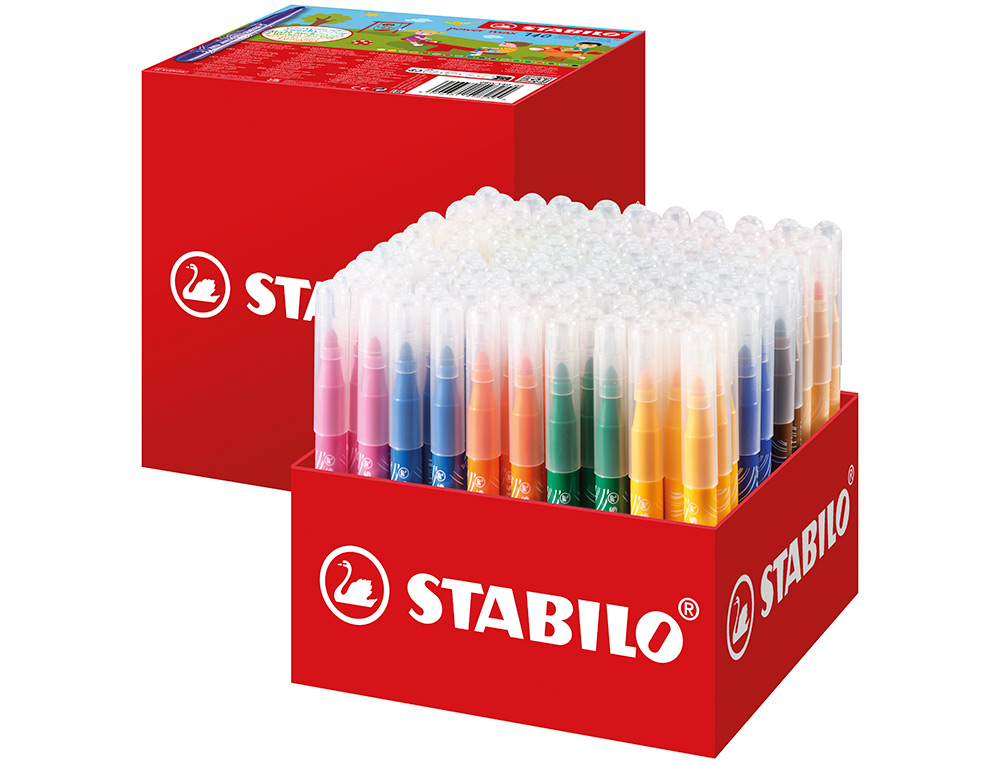 ROTULADOR STABILO POWER MAX SCHOOL PACK DE 140 UNIDADES SURTIDAS 16 COLORES