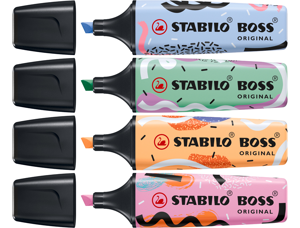 ROTULADOR STABILO BOSS FLUORESCENTE ORIGINAL PASTEL BY JU SCHNEE NARANJA PALIDO