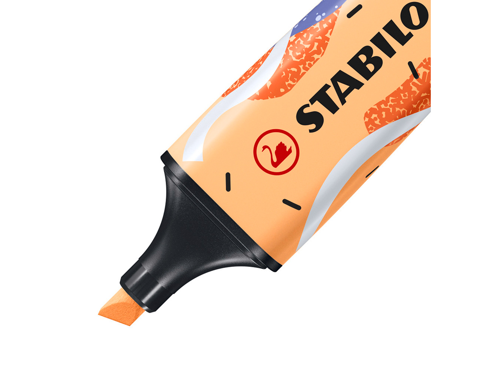 ROTULADOR STABILO BOSS FLUORESCENTE ORIGINAL PASTEL BY JU SCHNEE NARANJA PALIDO