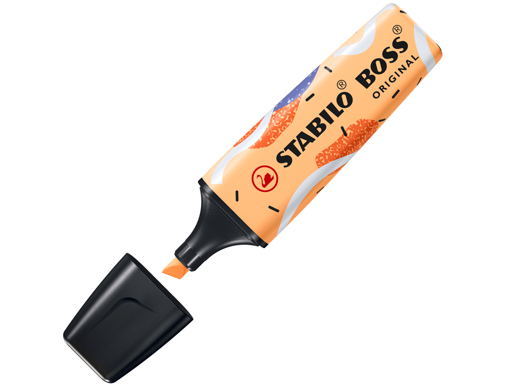 ROTULADOR STABILO BOSS FLUORESCENTE ORIGINAL PASTEL BY JU SCHNEE NARANJA PALIDO