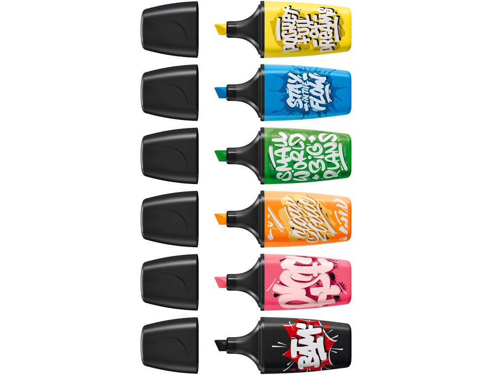 ROTULADOR STABILO BOSS MINI FLUORESCENTE BY SNOOZE ONE NEGRO