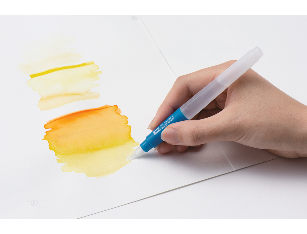 PINCEL TOMBOW WATER BRUSH CON DEPOSITO RELLENABLE PUNTA PLANA BLISTER DE 1 UNIDAD
