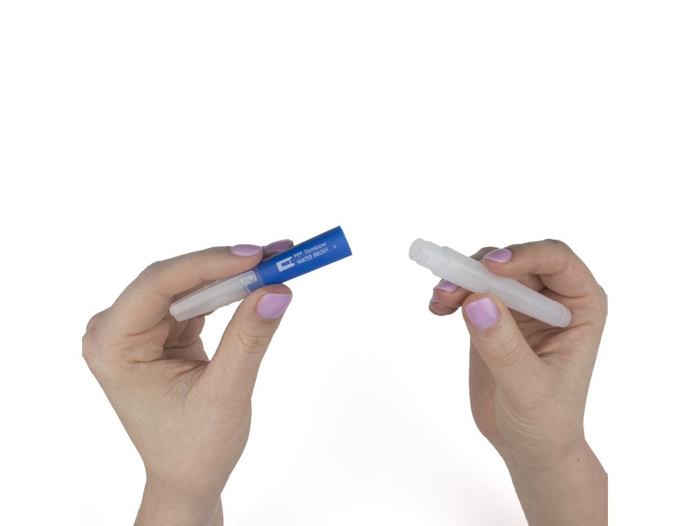 PINCEL TOMBOW WATER BRUSH CON DEPOSITO RELLENABLE PUNTA PLANA BLISTER DE 1 UNIDAD
