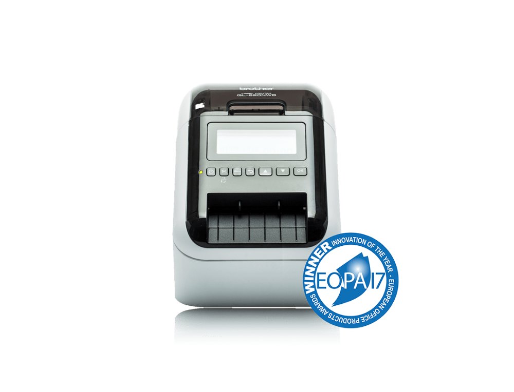 IMPRESORA DE ETIQUETAS BROTHER QL820NWBC TERMICA BICOLOR VELOCIDAD 176 MM/S ANCHO MAXIMO 6,2 CM USB 2.0