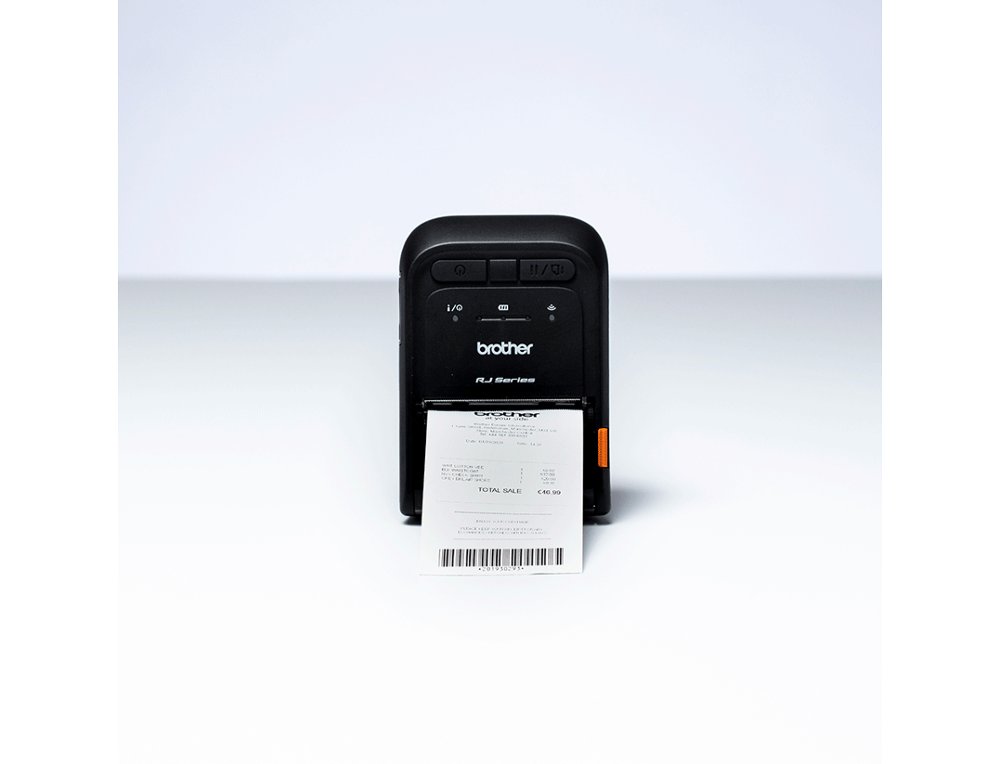 IMPRESORA DE ETIQUETAS Y TICKETS BROTHER RJ2035B PORTATIL TERMICA USB BLUETOOTH MFI HASTA 101 MM/S