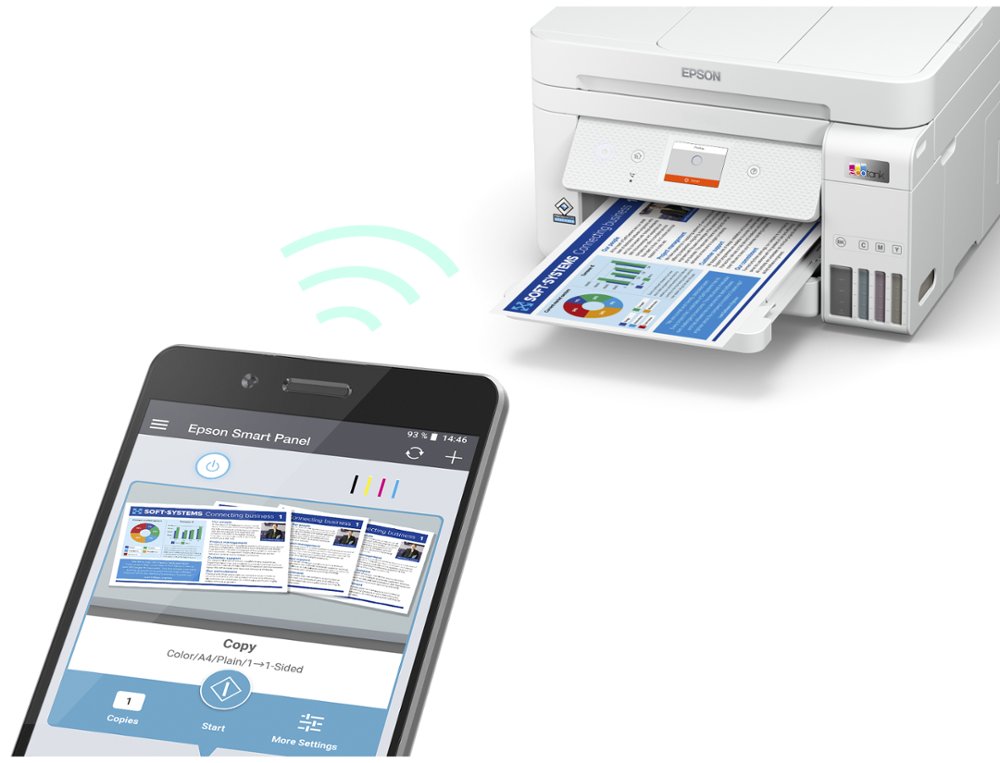 EQUIPO MULTIFUNCION EPSON ECOTANK ET-4856 TINTA 33 PPM ESCANER COPIADORA IMPRESORA FAX BANDEJA ENTRADA 250 HOJAS
