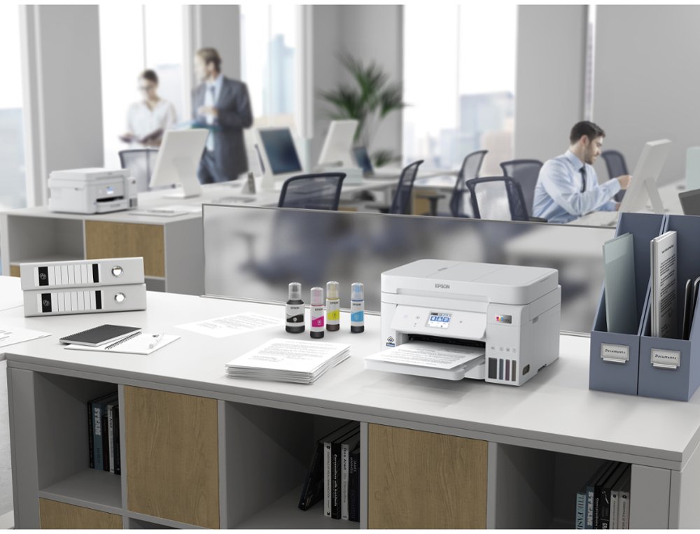 EQUIPO MULTIFUNCION EPSON ECOTANK ET-4856 TINTA 33 PPM ESCANER COPIADORA IMPRESORA FAX BANDEJA ENTRADA 250 HOJAS