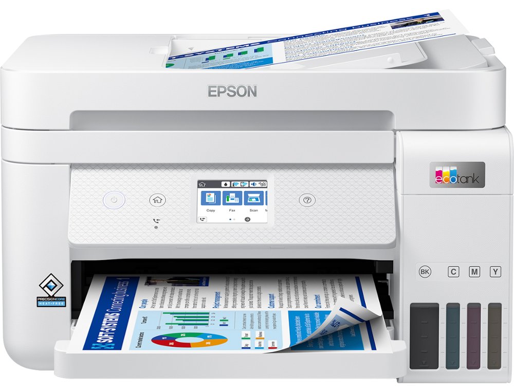EQUIPO MULTIFUNCION EPSON ECOTANK ET-4856 TINTA 33 PPM ESCANER COPIADORA IMPRESORA FAX BANDEJA ENTRADA 250 HOJAS