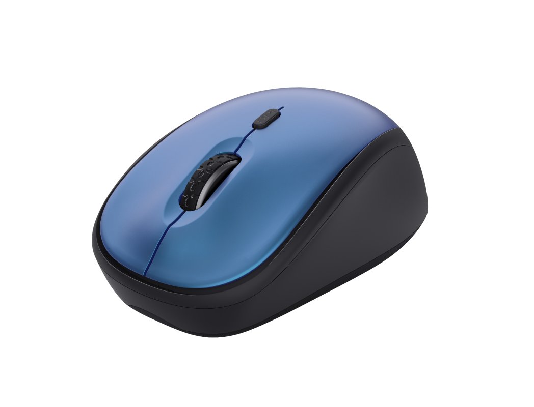 RATON TRUST YVI+ OPTICO INALAMBRICO ECO 4 BOTONES 800/1600 DPI USB 2.0 COLOR AZUL