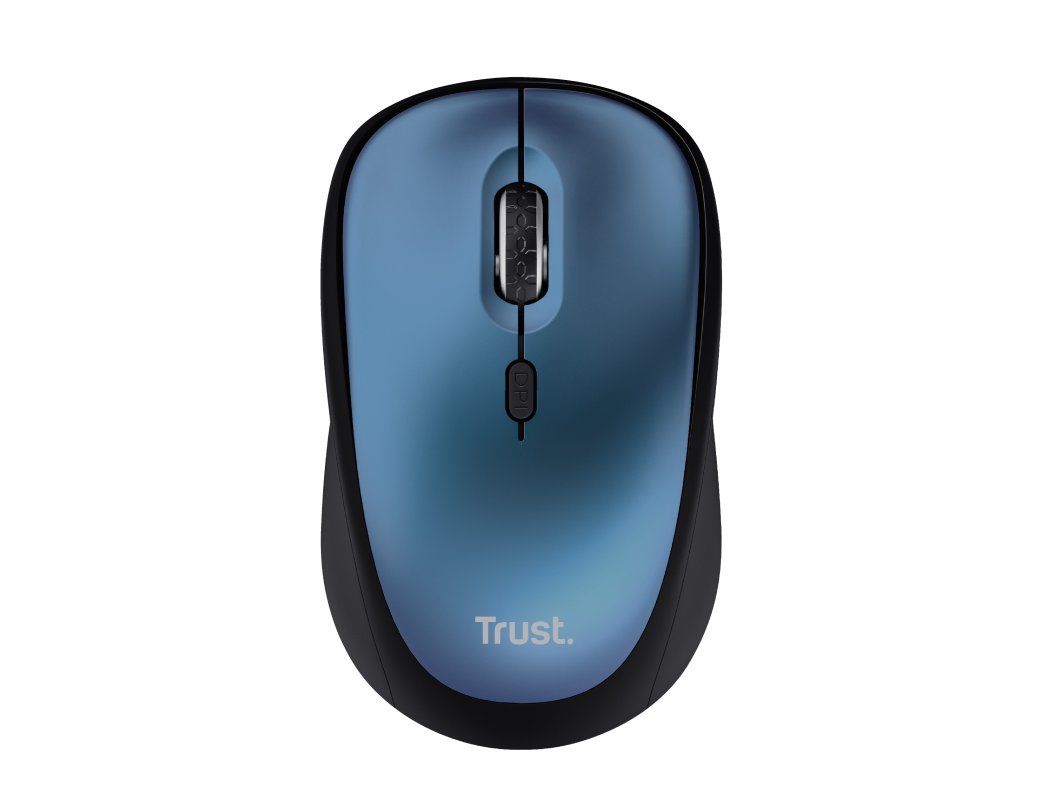 RATON TRUST YVI+ OPTICO INALAMBRICO ECO 4 BOTONES 800/1600 DPI USB 2.0 COLOR AZUL
