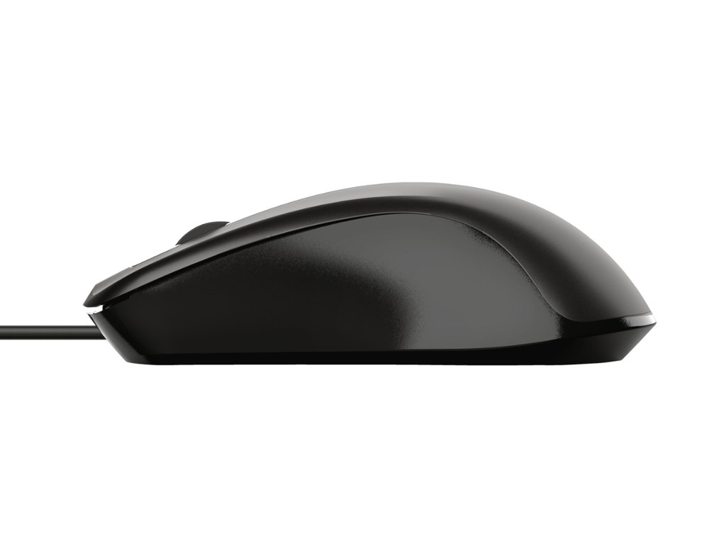 RATON TRUST BASIC OPTICO 4 BOTONES 1200 DPI USB 2.0 COLOR NEGRO
