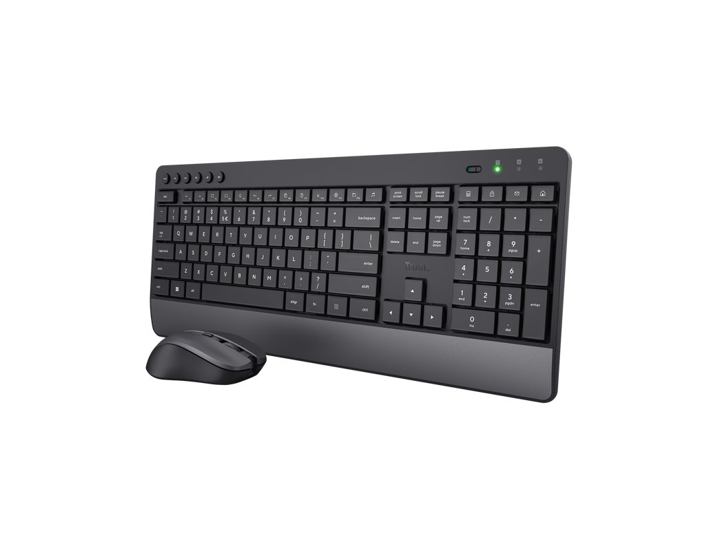 SET TECLADO + RATON TRUST TREZO INALAMBRICO ECO USB MICRO COLOR NEGRO