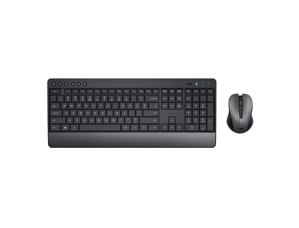 SET TECLADO + RATON TRUST TREZO INALAMBRICO ECO USB MICRO COLOR NEGRO