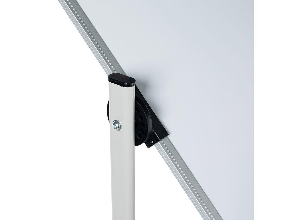 PIZARRA BLANCA ROCADA VOLTEABLE DOBLE CARA MAGNETICA ACERO LACADO 200X120 CM