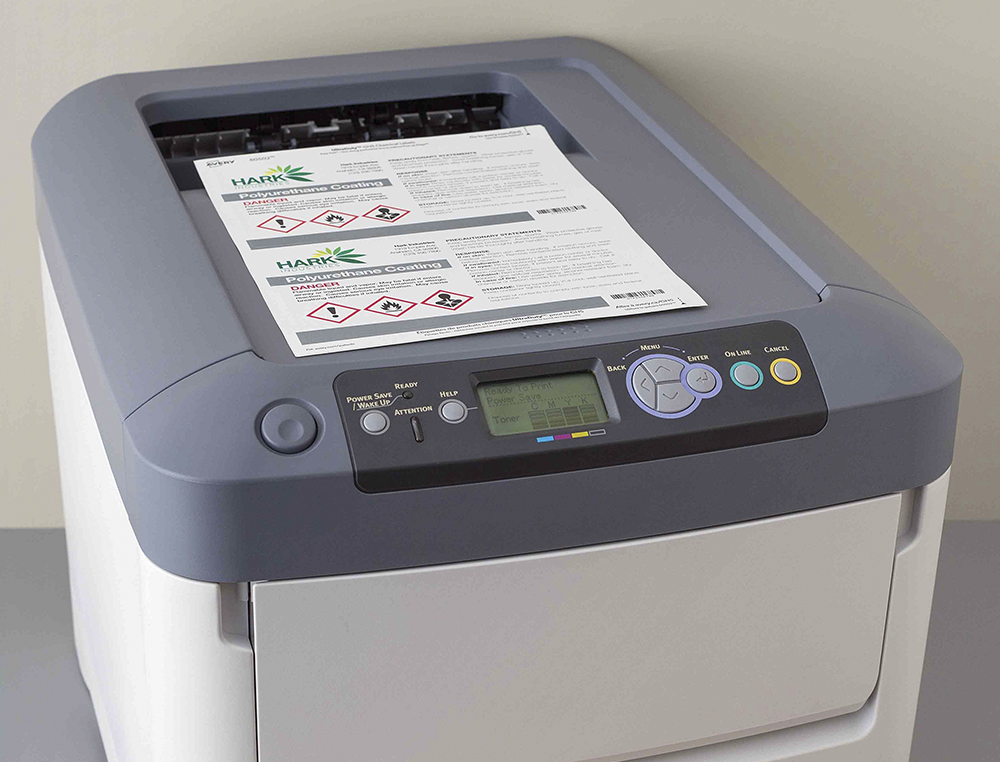 ETIQUETA ADHESIVA AVERY POLITILENO BLANCO PERMANENTE LASER FOTOCOPIADORA 210X297 MM BLISTER 10 UNIDADES