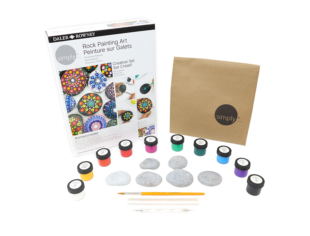 SET DE PINTURA DALER ROWNEY SIMPLY CREATIVO ROCK