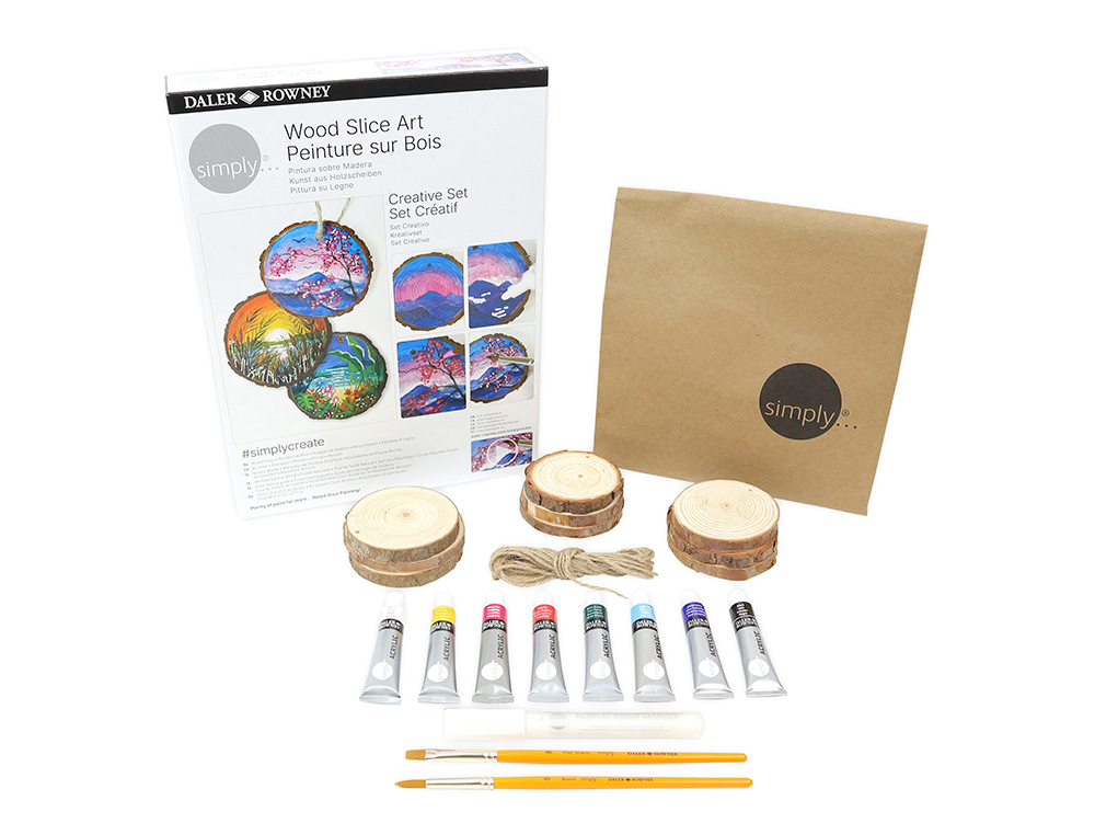 SET DE PINTURA DALER ROWNEY SIMPLY CREATIVO PINTURA MADERA