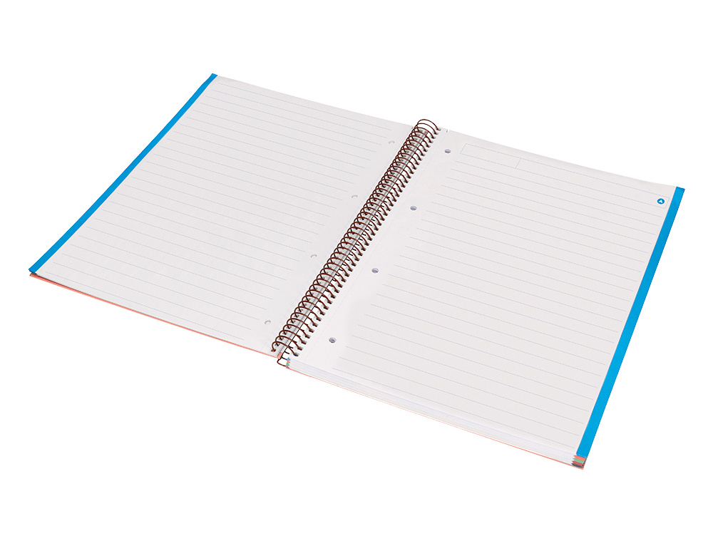 CUADERNO ESPIRAL NAVIGATOR A4 MICRO TAPA FORRADA 120H 80GR HORIZONTAL 5 BANDA 4 TALADROS COLOR ROSA