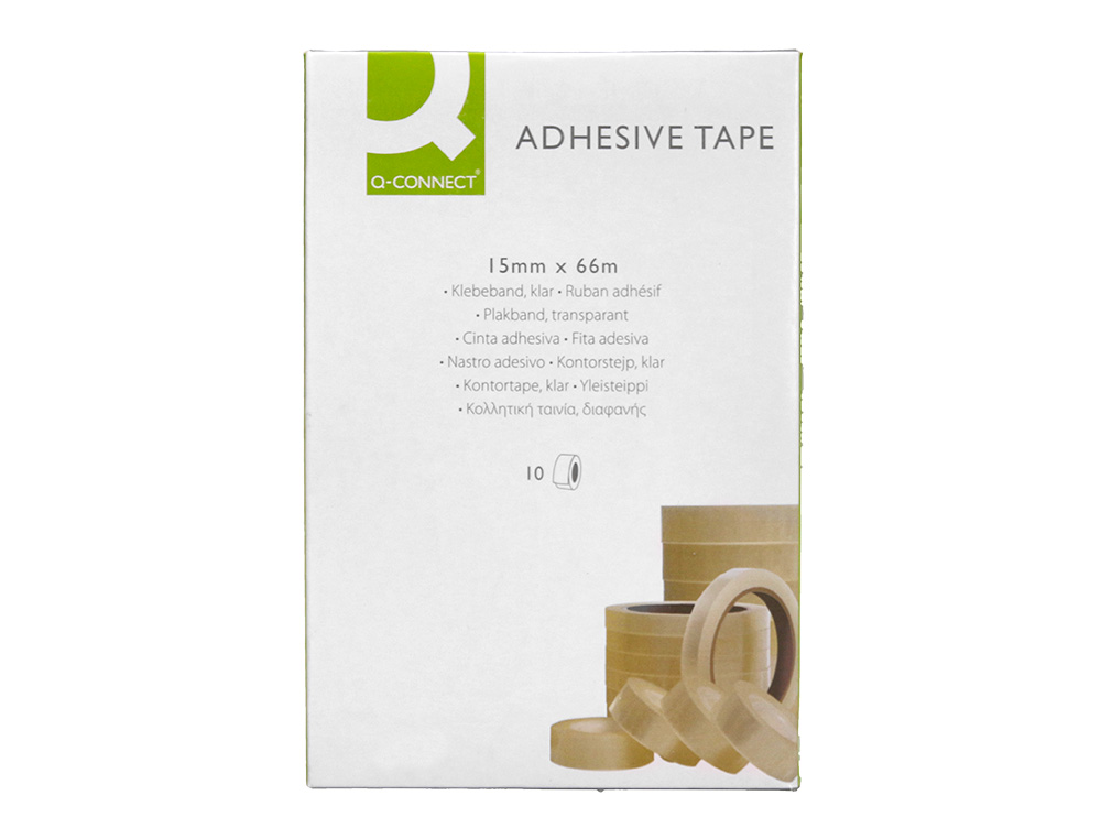 CINTA ADHESIVA Q-CONNECT TRANSPARENTE 66 MT X 15 MM