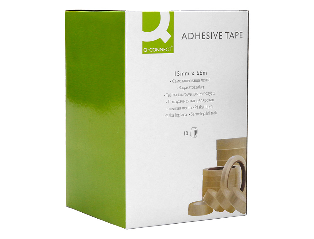 CINTA ADHESIVA Q-CONNECT TRANSPARENTE 66 MT X 15 MM