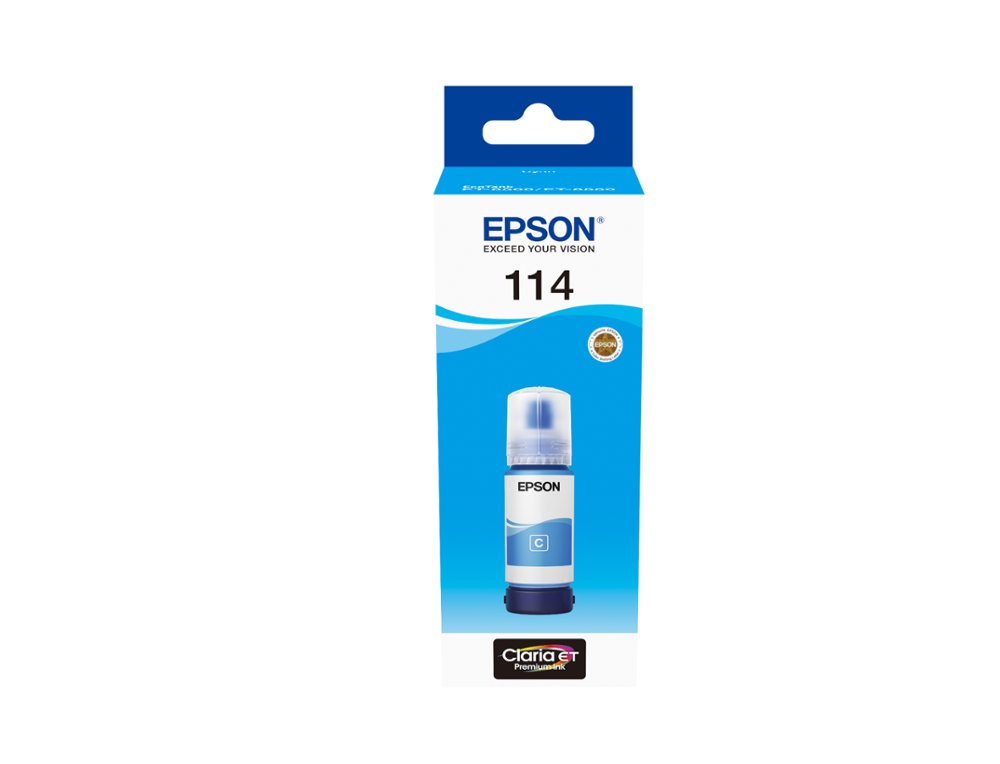 TINTA EPSON T114 ECO TANK ET-8500 / 8550 CIAN BOTELLA 70 ML