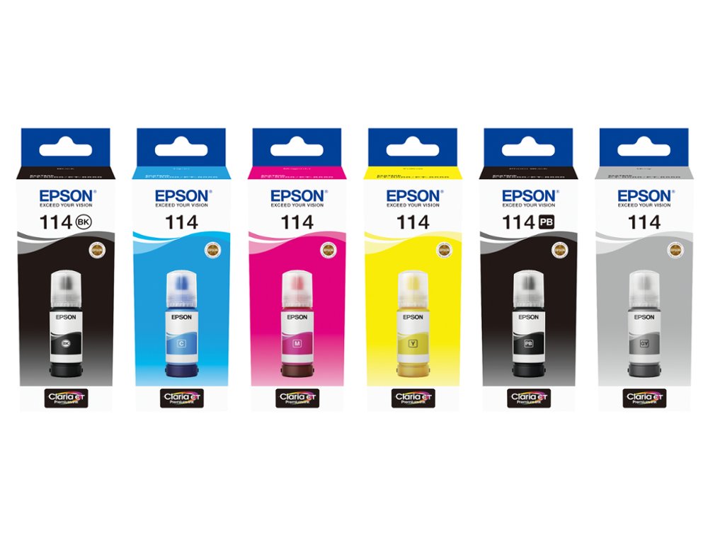 TINTA EPSON T114 ECO TANK ET-8500 / 8550 CIAN BOTELLA 70 ML