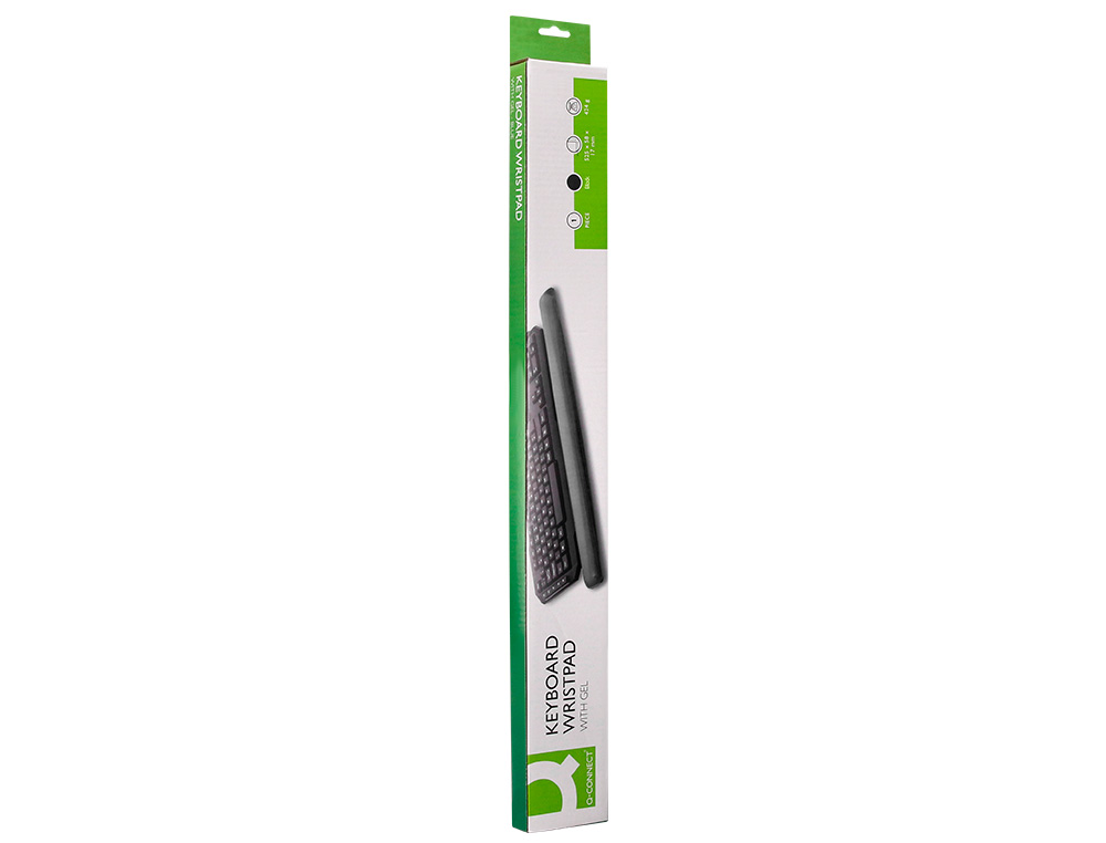 REPOSAMUECAS Q-CONNECT DE GEL PARA TECLADO COLOR NEGRO 525X58X17 MM