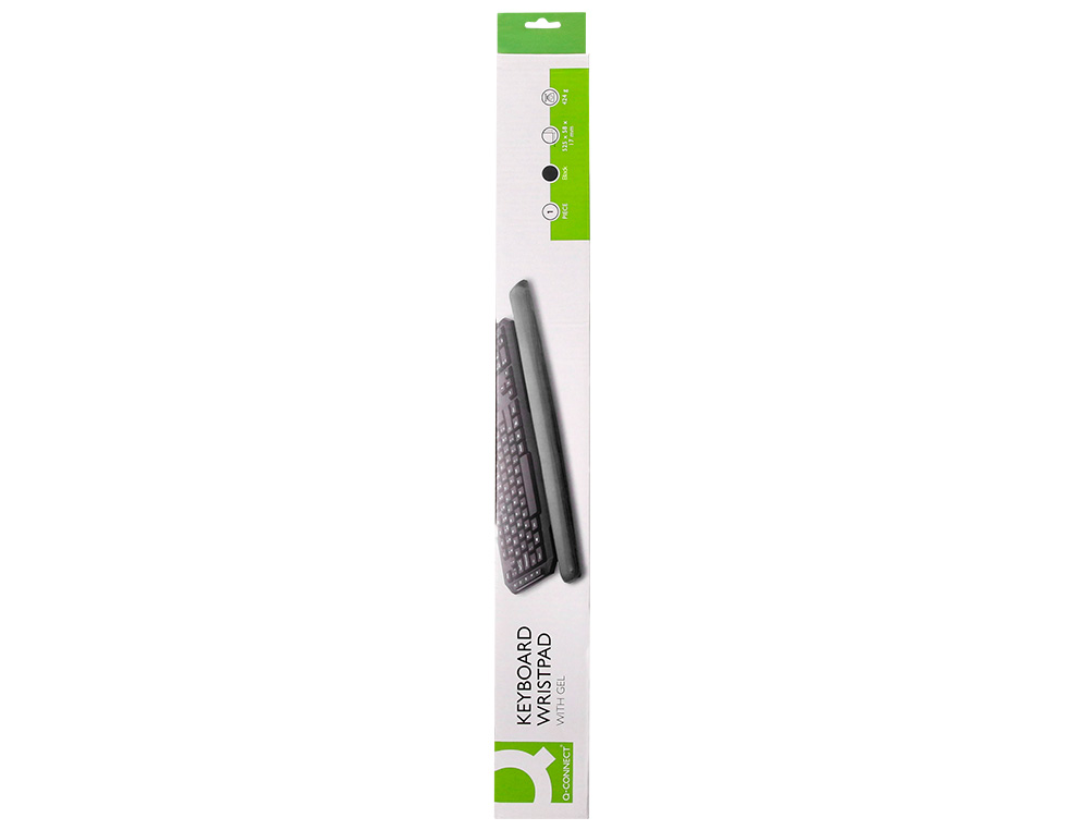 REPOSAMUECAS Q-CONNECT DE GEL PARA TECLADO COLOR NEGRO 525X58X17 MM