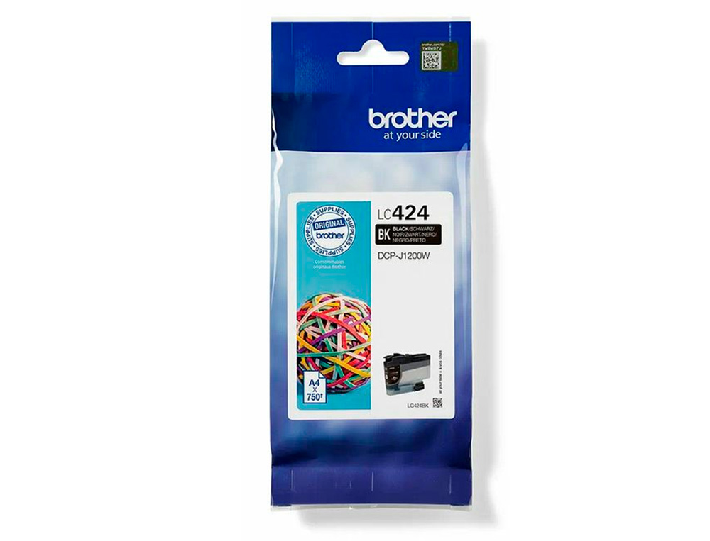 INK-JET BROTHER LC424BK DCP-1200W NEGRO 750 PAGINAS