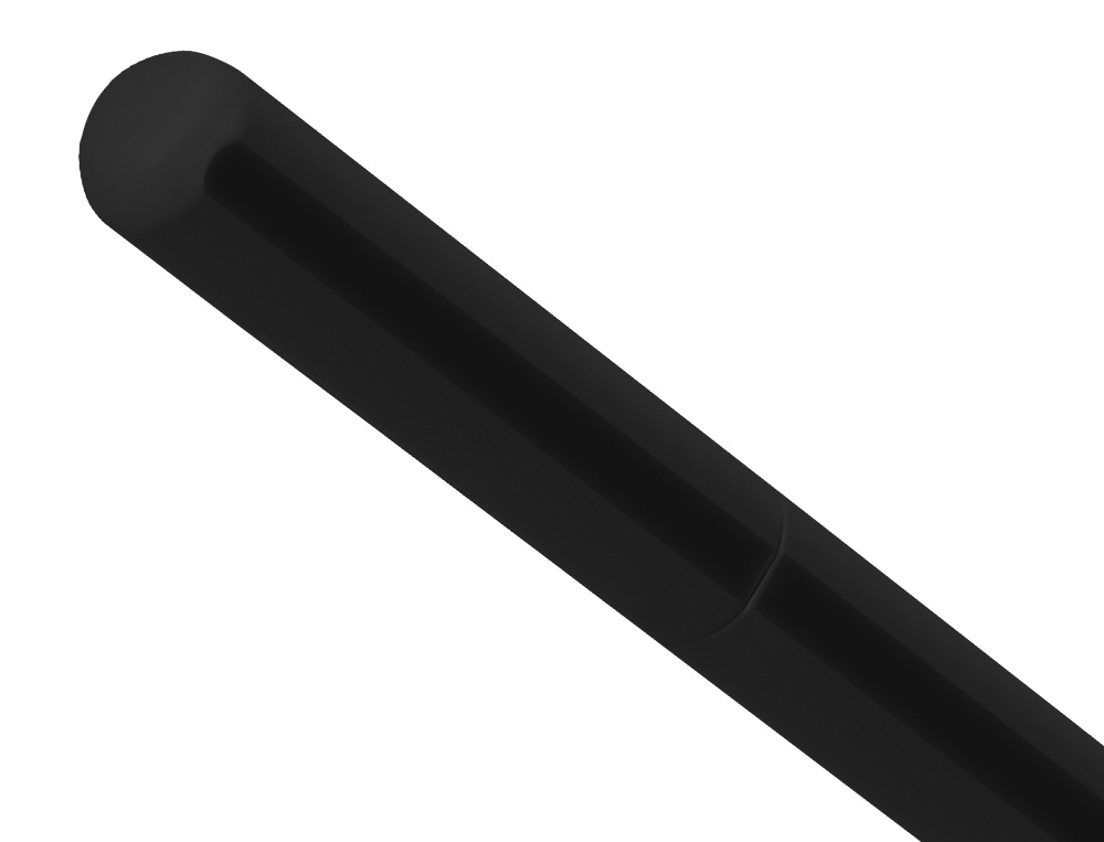 PLUMA Y FUNDA DE SIMILPIEL BELIUS SPACE B COLOR MINIMALISTA NEGRO TINTA AZUL CAJA DE DISEÑO