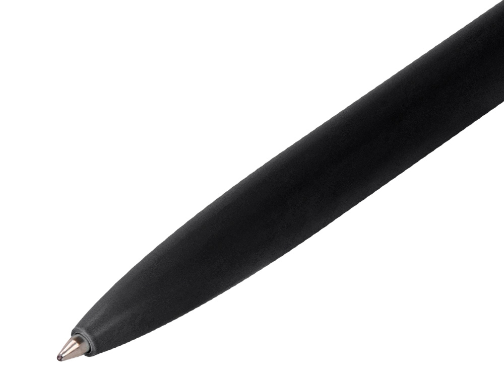 BOLIGRAFO BELIUS ROCKET B ALUMINIO COLOR MINIMALISTA NEGRO TINTA AZUL CAJA CILINDRICA