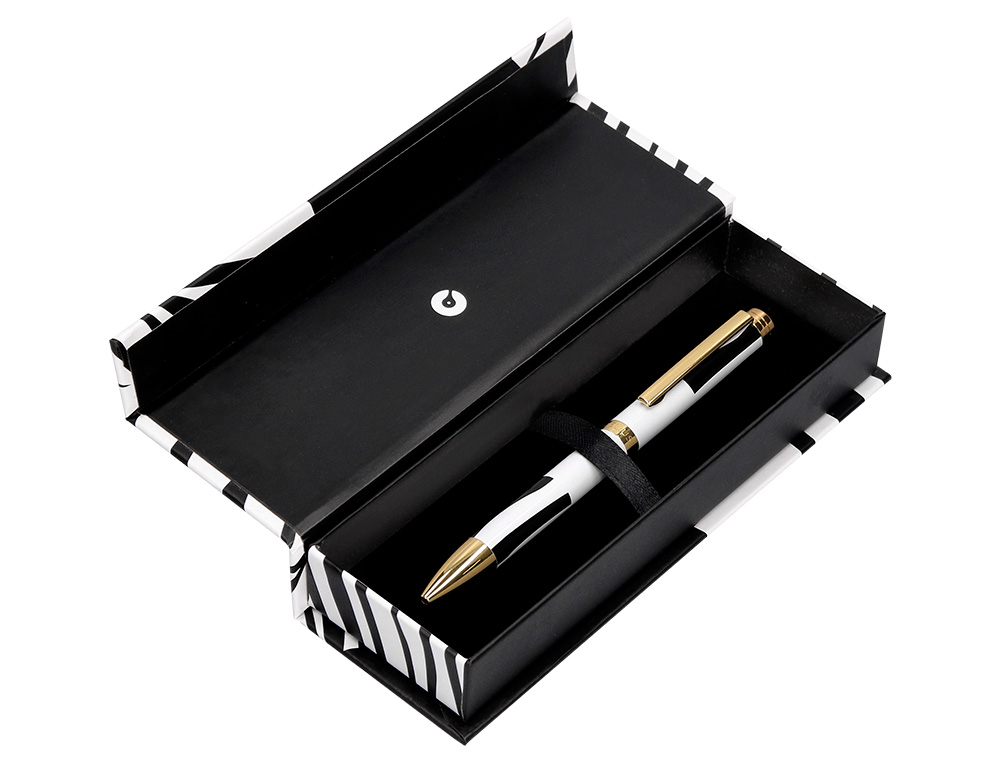 ROLLER BELIUS DUALITA CUERPO BLANCO COLOR NEGRO TINTA NEGRA CAJA DE DISEÑO