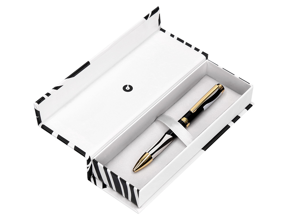 ROLLER BELIUS DUALITA CUERPO NEGRO COLOR BLANCO TINTA NEGRA CAJA DE DISEÑO