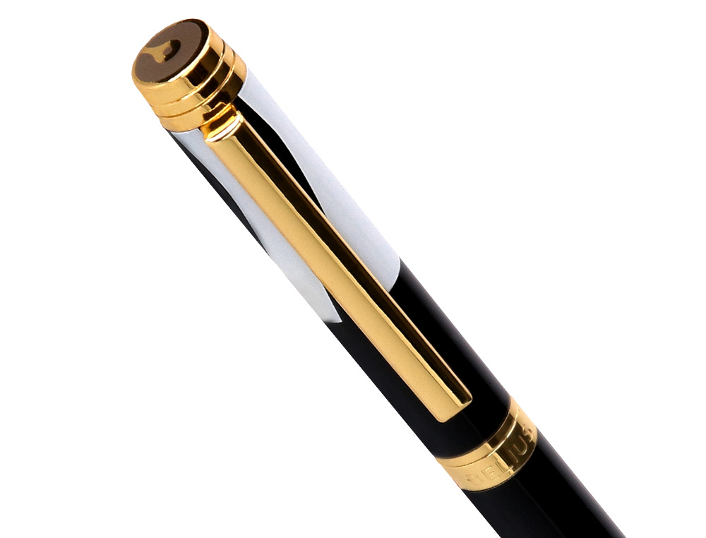 ROLLER BELIUS DUALITA CUERPO NEGRO COLOR BLANCO TINTA NEGRA CAJA DE DISEÑO