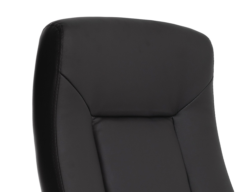 SILLA Q-CONNECT DIRECCION VERO NA SIMIL PIEL BASE METALICA ALT MAX 1210 ANC 650 PROF 730 MM RUEDAS PREMIUM COLOR NEGRO