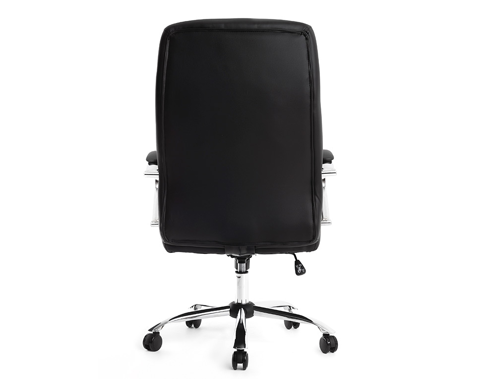 SILLA Q-CONNECT DIRECCION VERO NA SIMIL PIEL BASE METALICA ALT MAX 1210 ANC 650 PROF 730 MM RUEDAS PREMIUM COLOR NEGRO
