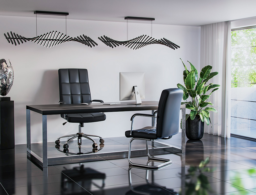 SILLA Q-CONNECT DIRECCION PIAV E SIMIL PIEL BASE METALICA ALT MAX 1250 ANC 610 PROF 700 MM RUEDAS PREMIUM COLOR NEGRO