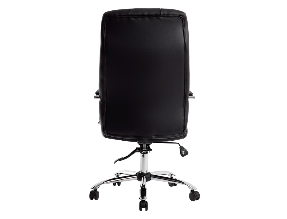 SILLA Q-CONNECT DIRECCION PIAV E SIMIL PIEL BASE METALICA ALT MAX 1250 ANC 610 PROF 700 MM RUEDAS PREMIUM COLOR NEGRO