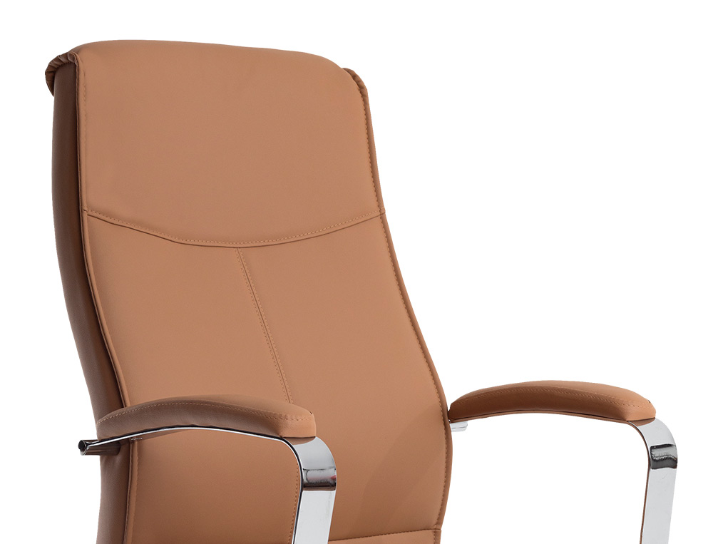SILLA Q-CONNECT DIRECCION MODE NA SIMIL PIEL BASE METALICA ALT MAX 1220 ANC 510 PROF 490 MM RUEDAS PREMIUM COLOR CREMA