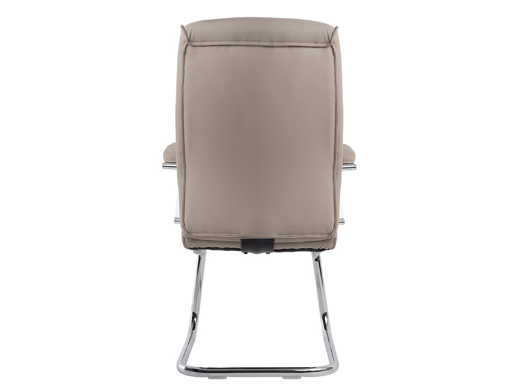 SILLA Q-CONNECT ESCRITORIO MOD ENA SIMIL PIEL BASE METALICA ALT MAX 1050 ANC 630 PROF 650 COLOR GRIS