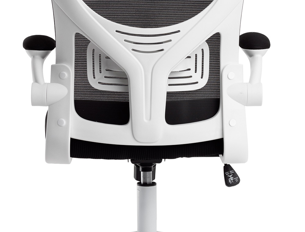 SILLA Q-CONNECT ERGONOMICA PAL ERMO MALLA BASE NYLON ALT MAX 1300 ANC 610 PROF 600 RUEDAS PREMIUM COLOR BLANCO NEGRO